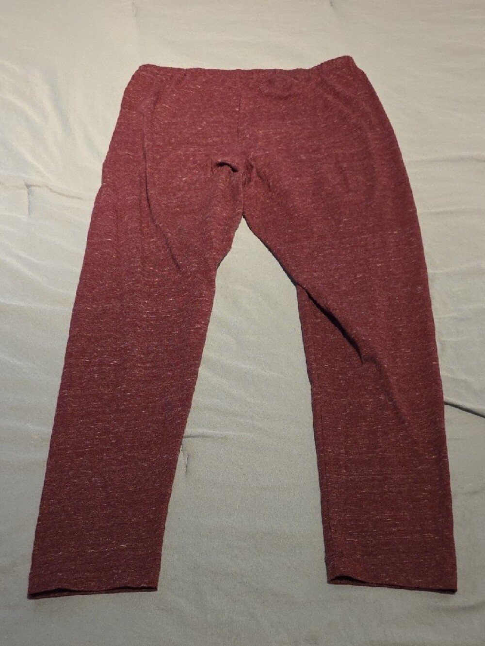 Old Navy Marled Burgundy Women's Leggings - Picture 8 of 9